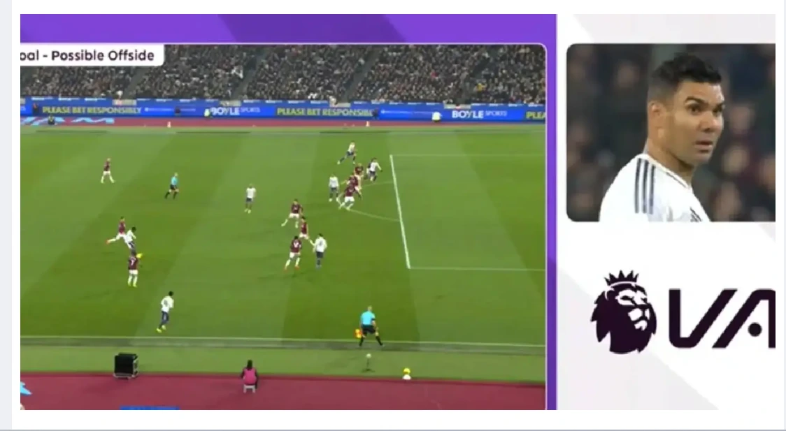 celebrations erupted, but Casemiro's own reaction